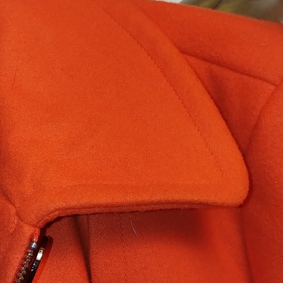 Orange Pea Coat - Picture 11 of 14
